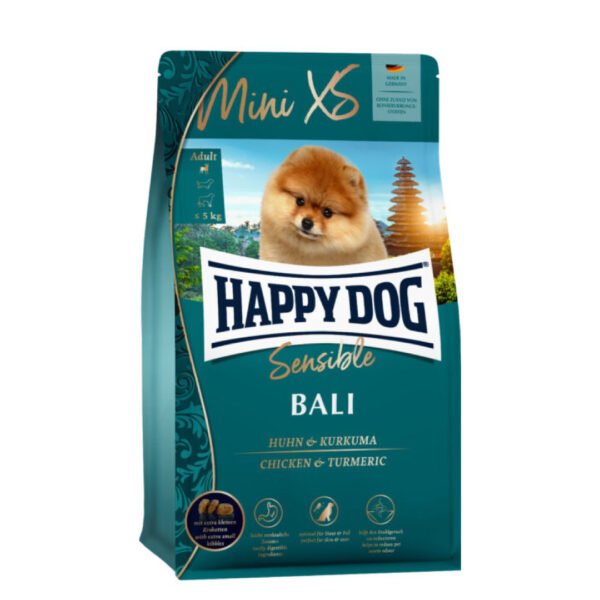 Happy Dog Mini XS Sensible Bali M/Kylling & Gurkemeje