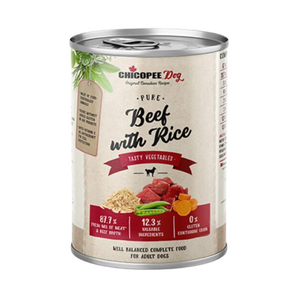 Chicopee Pure Vådfoder M/Oksekød & Ris