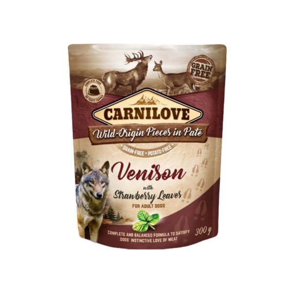 Carnilove Pouch Vådfoder M/Vildt & Jordbærblade