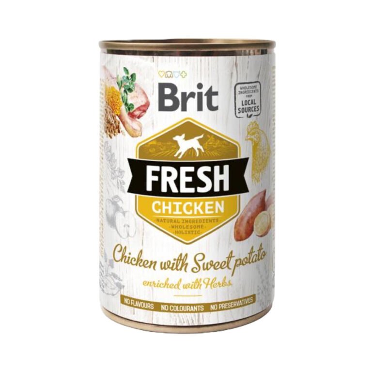 Brit Fresh Vådfoder M/Kylling & Sweet Potato