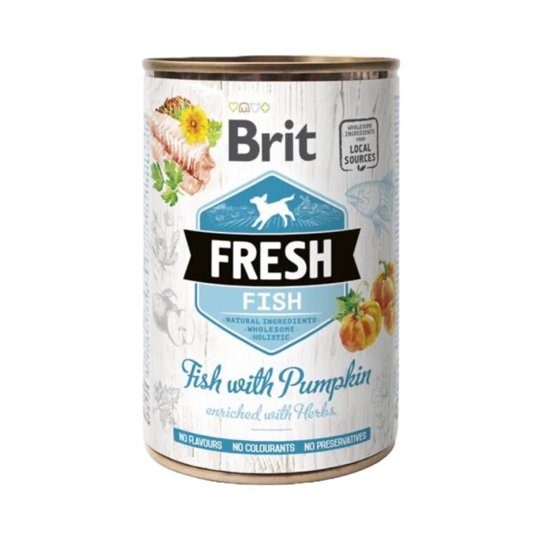 Brit Fresh Vådfoder M/Fisk & Græskar