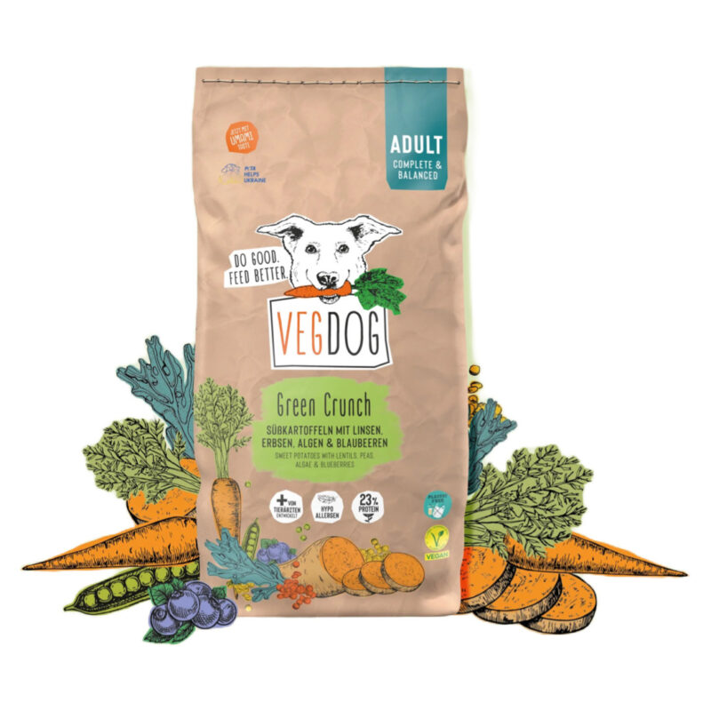 VegDog Green Crunch Vegansk Hundefoder