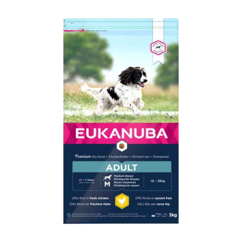 Eukanuba Adult Medium Breed M/Kylling