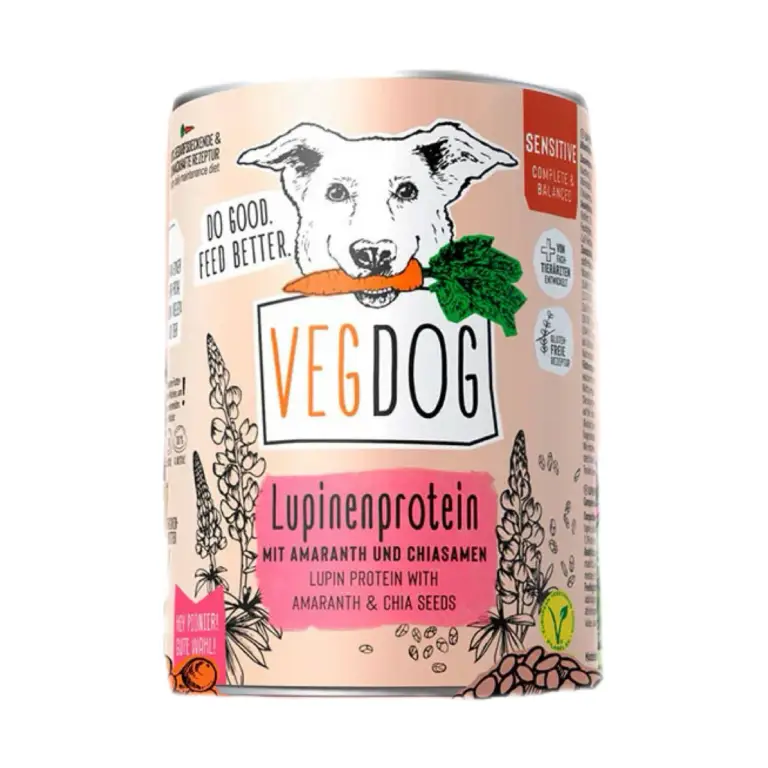 VegDog Vegansk Vådfoder Med Lupinprotein