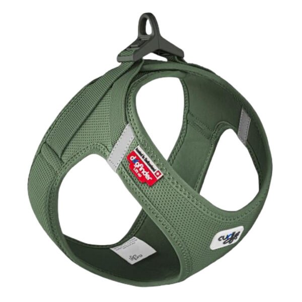 Curli Air-Mesh Vest Step-In Hundesele Mosgrøn