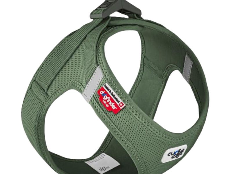 Curli Air-Mesh Vest Step-In Hundesele Mosgrøn