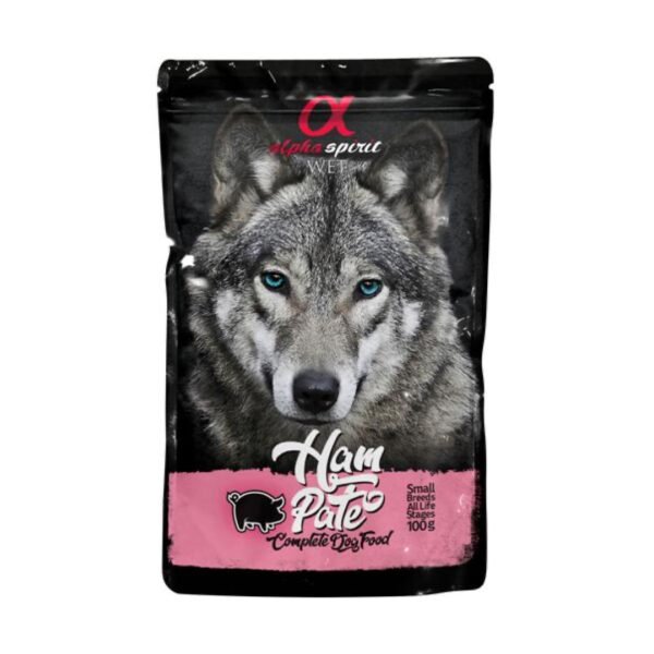 Alpha Spirit Pouch Vådfoderpaté M/Skinke