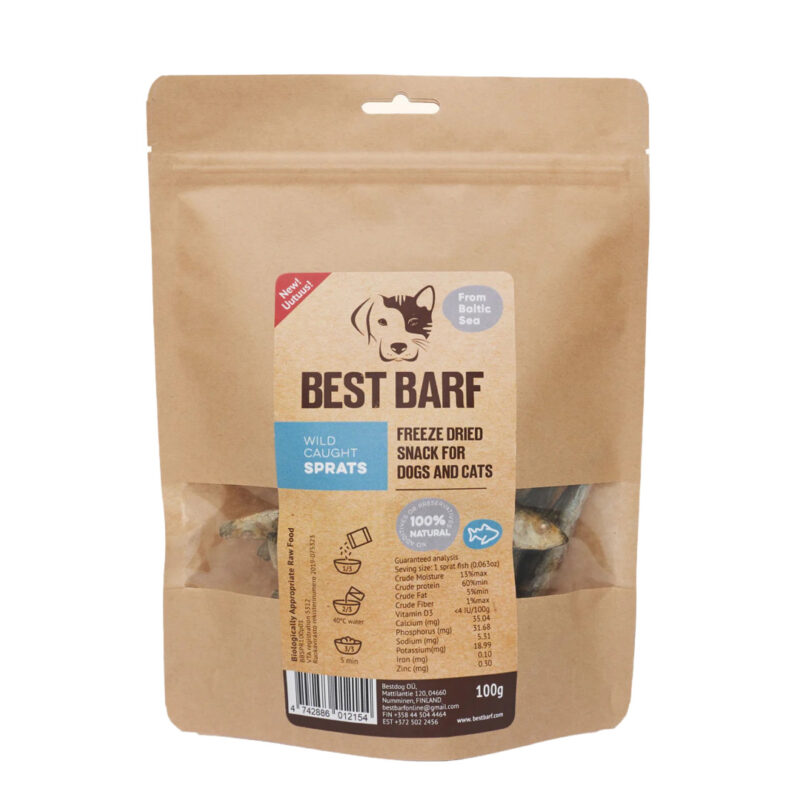 BestBarf Frysetørret Brislinger 100g