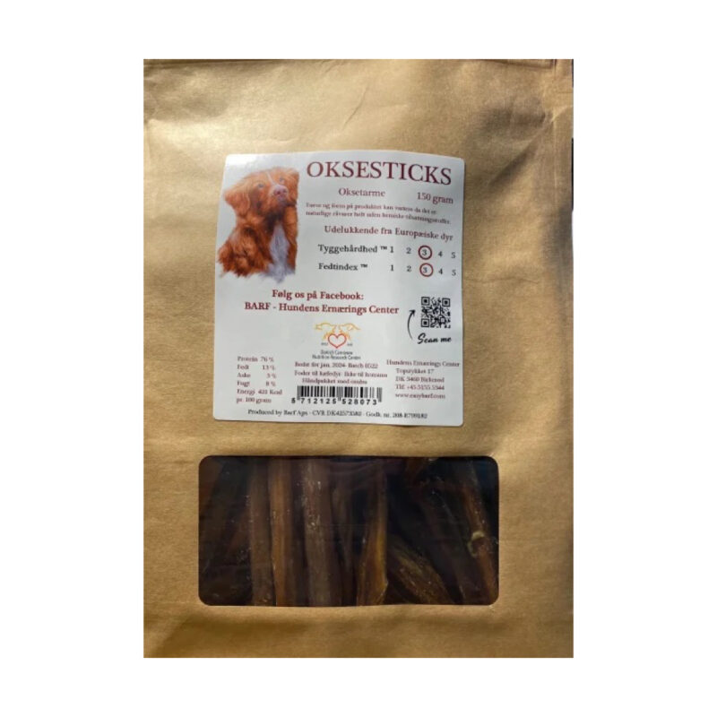 EasyBarf Carnitreats Oksesticks (tarme) 150 g