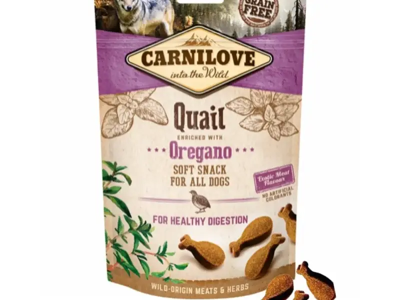 Carnilove Soft Snack M/Vagtel & Oregano 200g