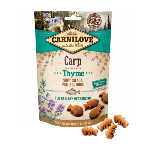 Carnilove Soft Snack M/Karpe & Timian 200g