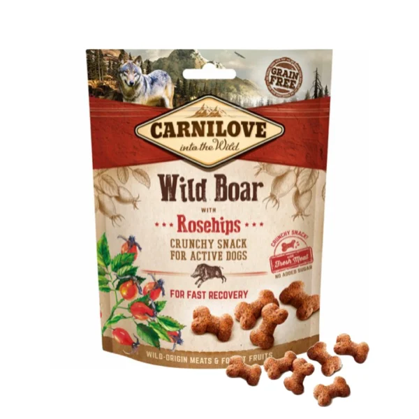Carnilove Crunchy Snack M/Vildsvin & Hyben 200g