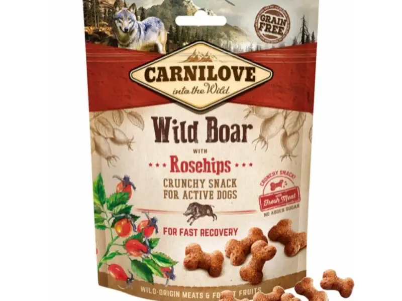 Carnilove Crunchy Snack M/Vildsvin & Hyben 200g
