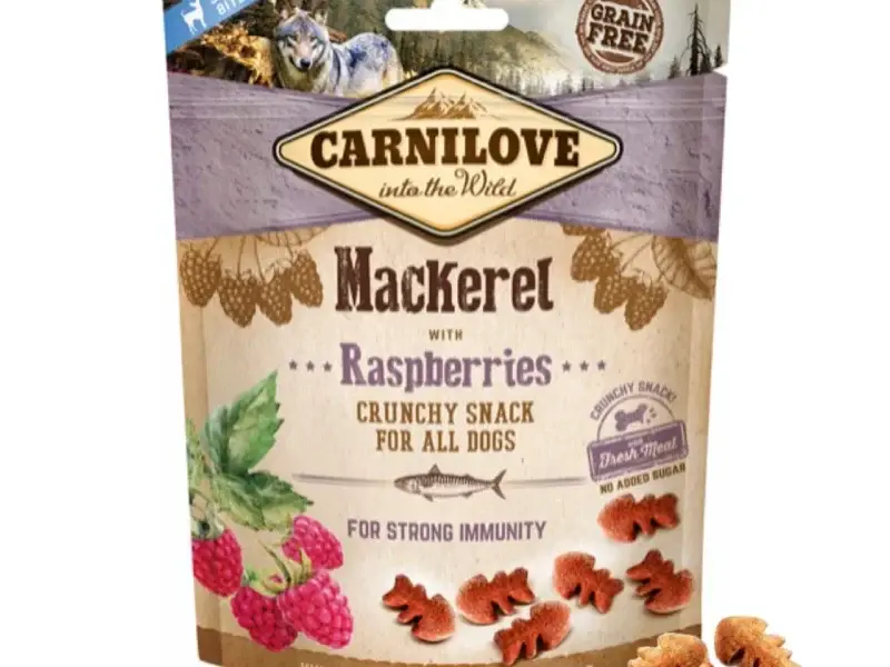 Carnilove Crunchy Snack M/Makrel & Hindbær 200g