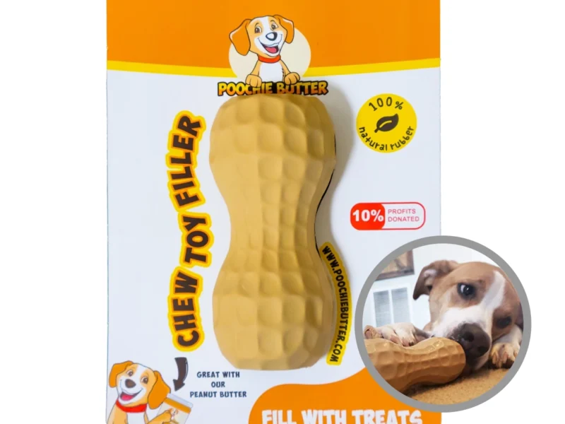 Peanut Hundelegetøj I Naturgummi
