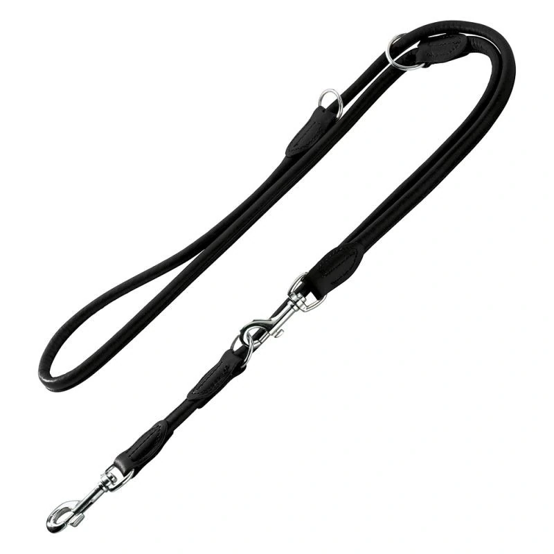 Hunter Round & Soft Dressurline Læder Sort