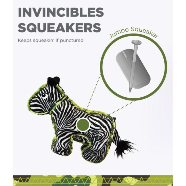 Outward Hound Xtreme Seamz Zebra Hundelegetøj - Image 4