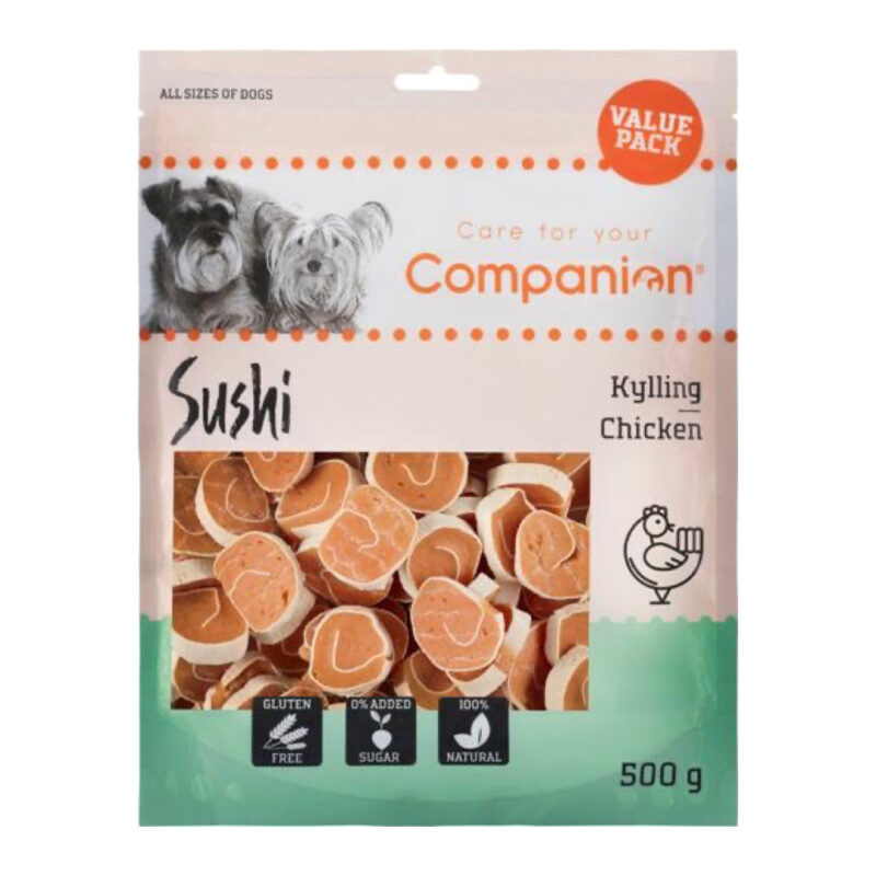 Companion Chicken Sushi Økonomikøb 500 g