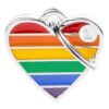 MyFamily Hundetegn Hjerte Rainbow
