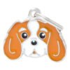 MyFamily Hundetegn Cavalier King Charles Spaniel Rød og Hvid