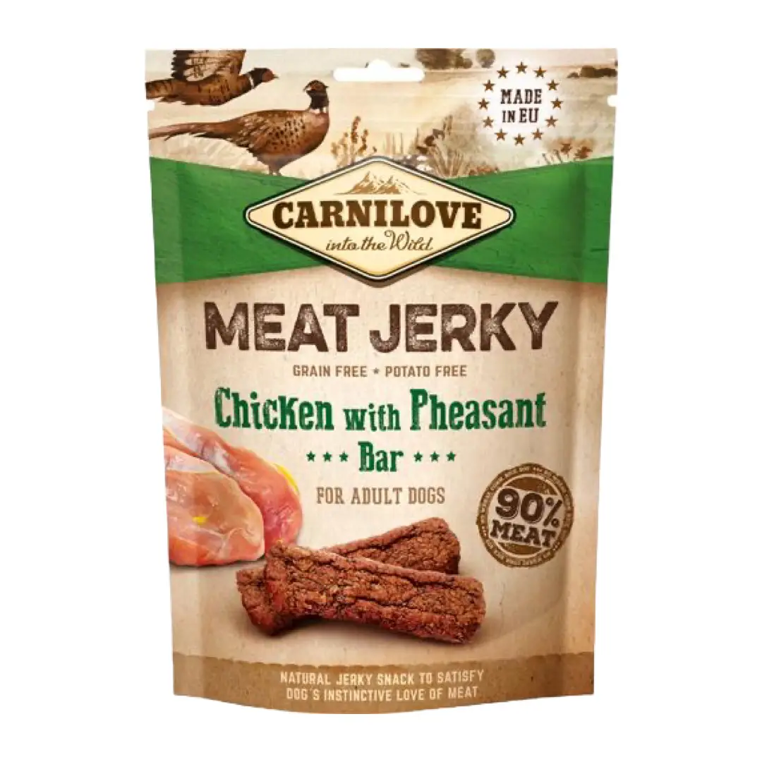 Carnilove Meat Jerky Kylling & Fasan 100g