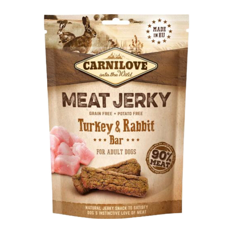 Carnilove Meat Jerky M/Kanin & Kalkun 100g