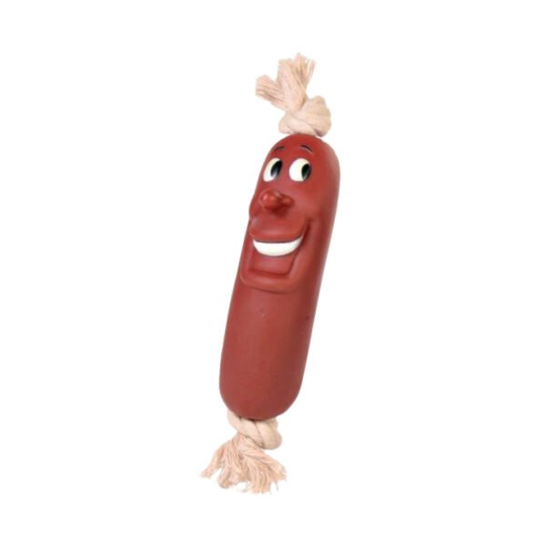 Trixie Pølse På Reb Hundelegetøj