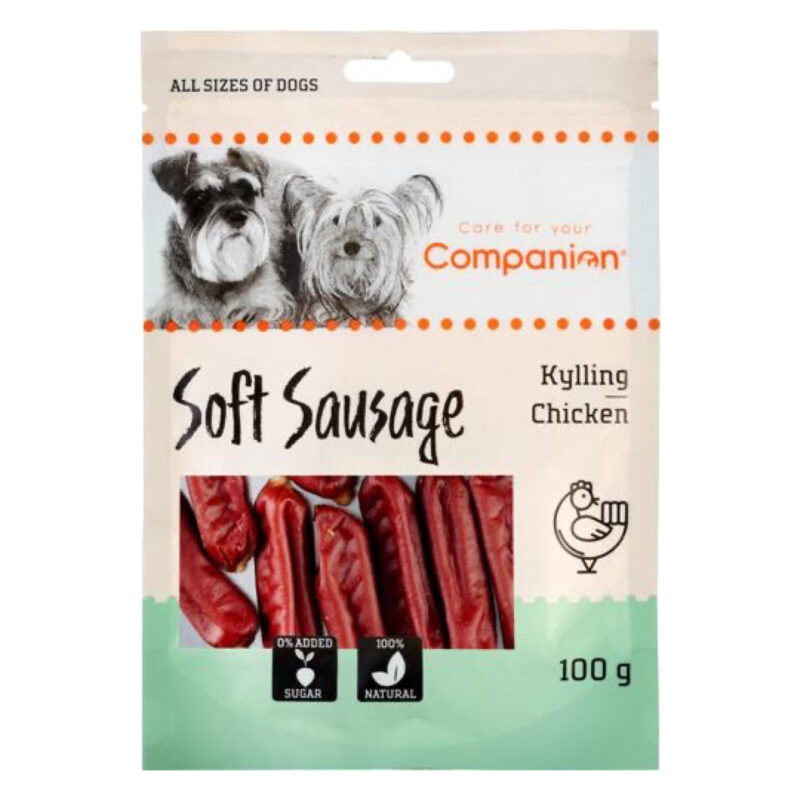 Companion Soft Sausage M/Kylling (7 stk)