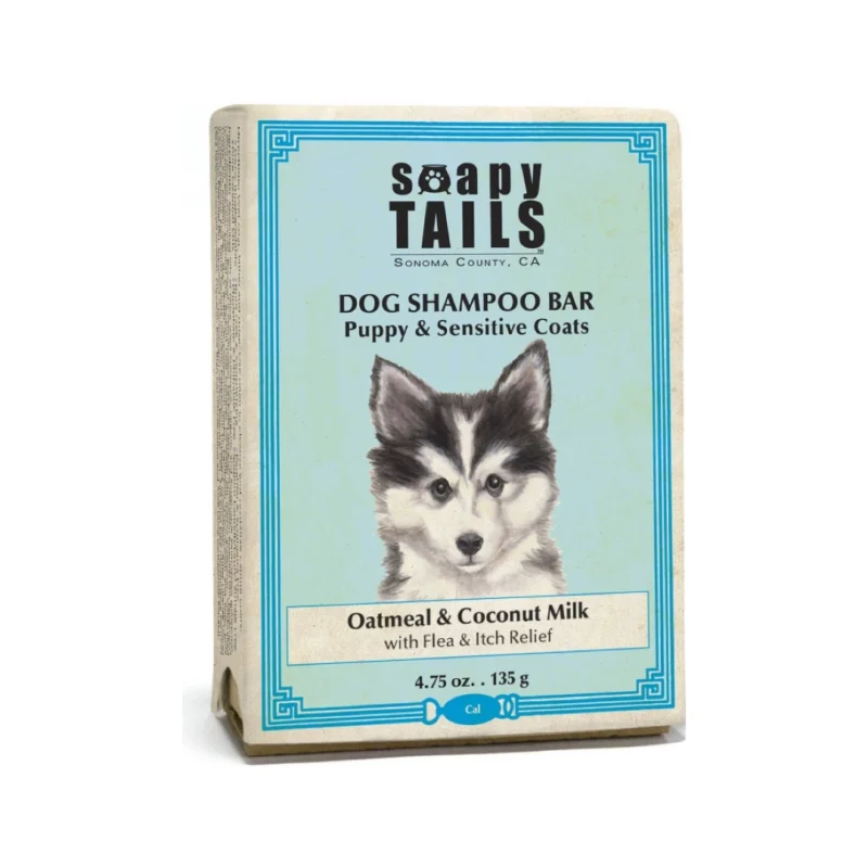 Soapy Tails Shampoobar Havre & Kokosmælk Hvalpeshampoo