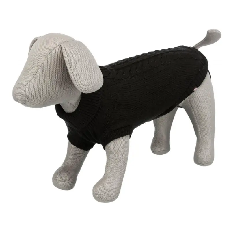Trixie Kenton Strikket Pullover Sort Hundesweater