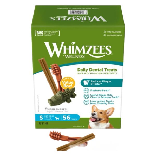Whimzees Dental Value Box Small 56 stk