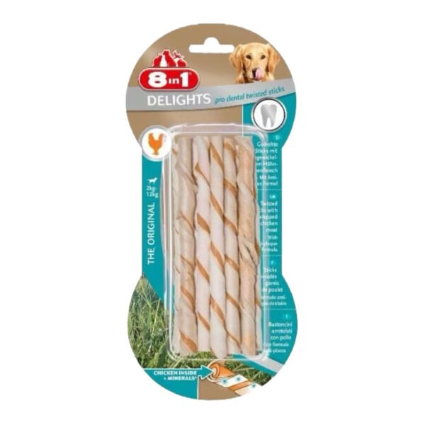 8in1 Delights Pro Dental Mini Sticks M/Kylling