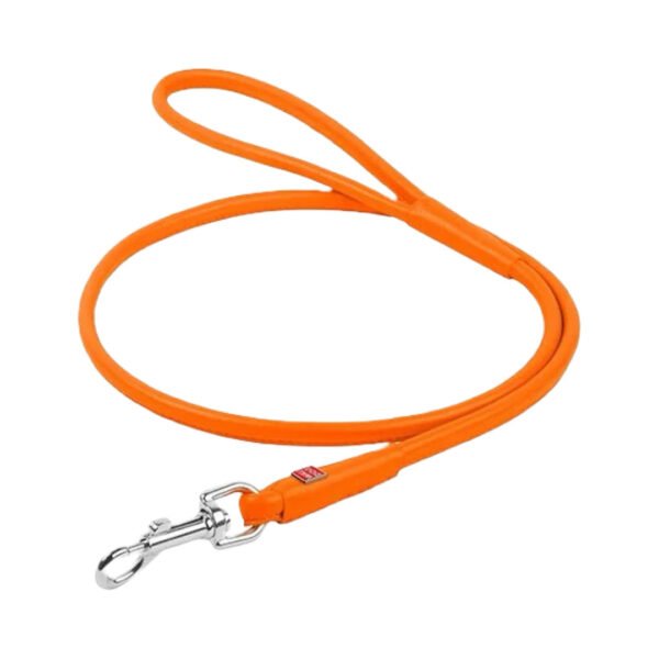 Waudog Soft Rundsyet Føreline Læder Orange