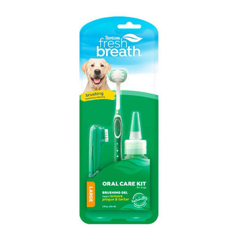 Tropiclean Oral Care Kit Til Mellem & Store Hunde