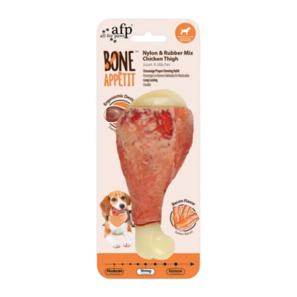 All For Paws Nylon/Gummi Kyllingeben Bidelegetøj