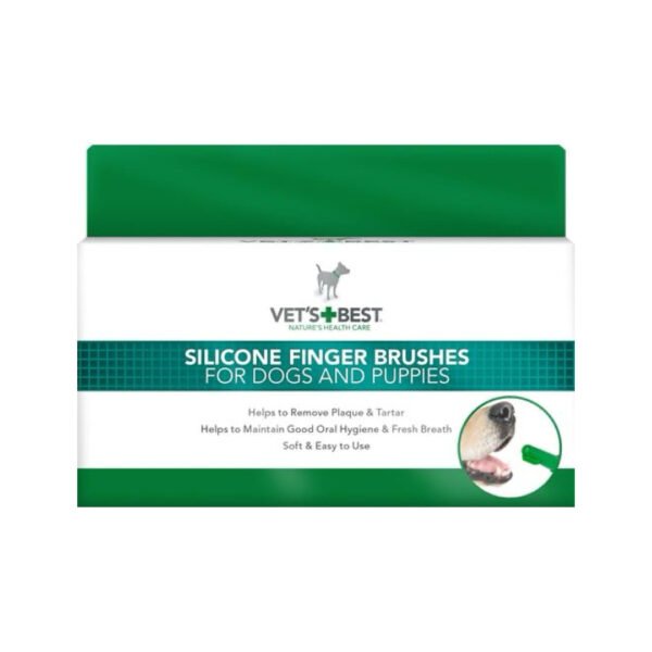 VetsBest Silikone Fingertandbørster 5 stk/pk