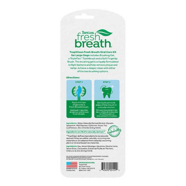 Tropiclean Oral Care Kit Til Mellem & Store Hunde - Image 2