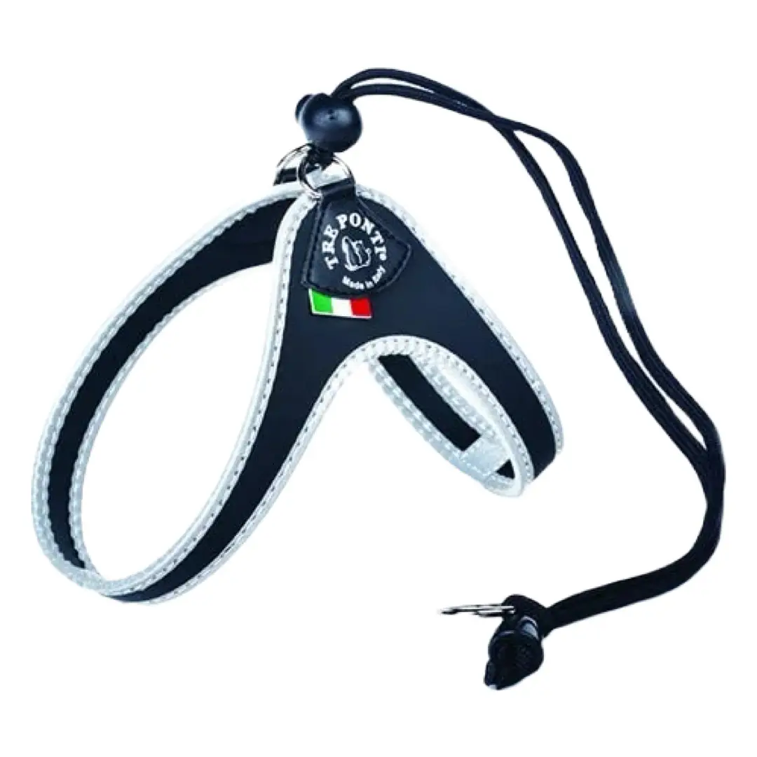 TrePonti Step-In Hundesele M/Justerbar Strop Sort
