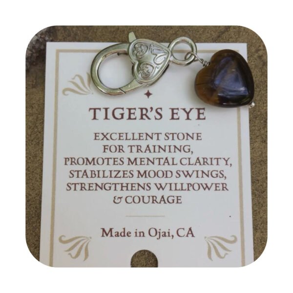 Crystal Pet Love Holistiske Ædelsten Vedhæng Til Halsbånd - Tigerøje - Image 3