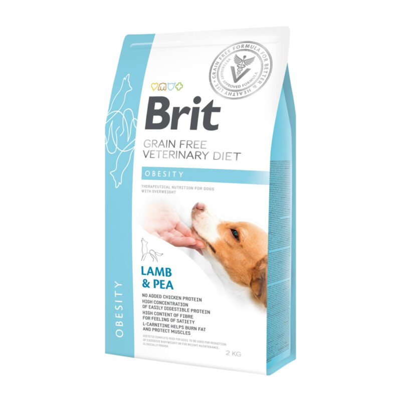 Brit Veterinary Diet Obesity (overvægt) Skånekost M/Lam & Ærter 2 kg