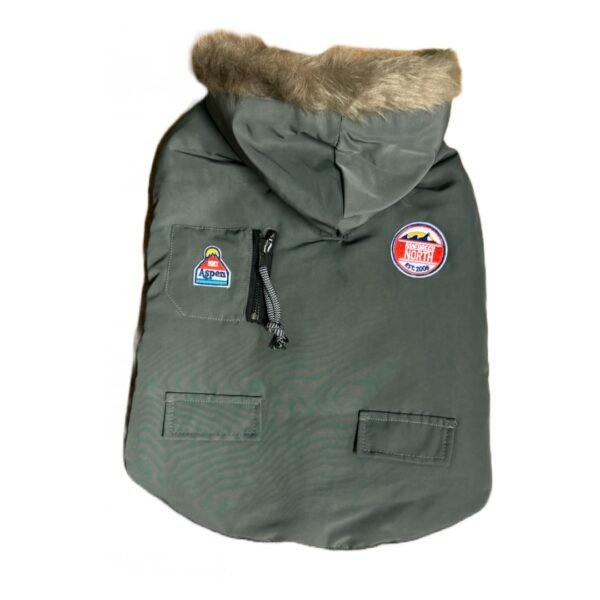 51DN Aspen Grå Parka Hundevinterfrakke M/Pelskrave - Image 2