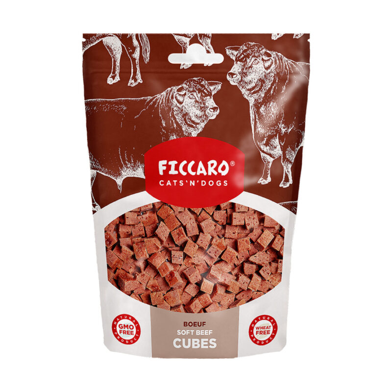 Ficcaro Godbidder Soft Cubes Okse 100 g