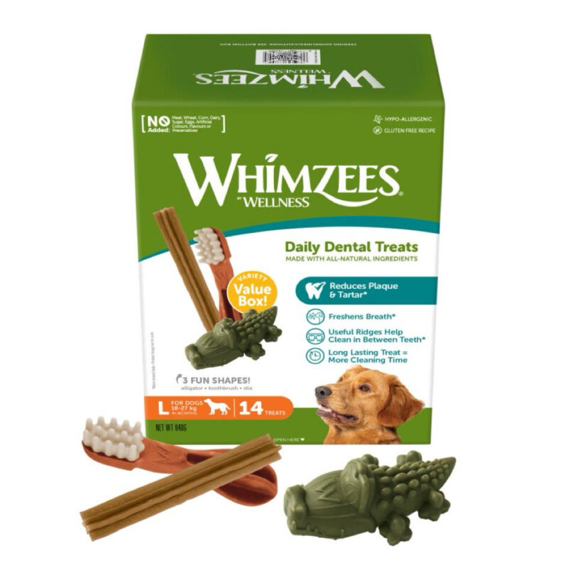 Whimzees Dental Value Box Large 14 stk