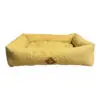 LeoPet Softbed Gul Hundeseng 80 x 60 cm