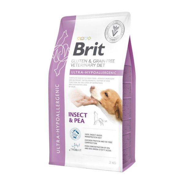 Brit Veterinary Diet Ultra-Hypoallergenic Skånekost M/Insektprotein 2 kg
