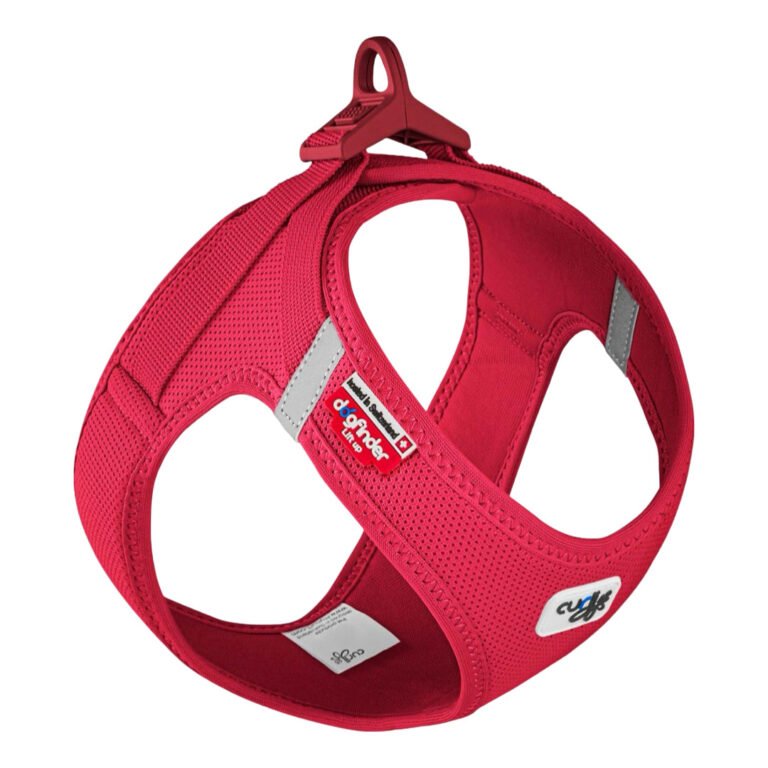 Curli Air-Mesh Vest Step-In Hundesele Rød