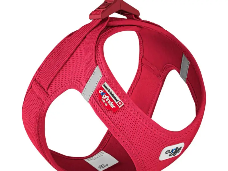 Curli Air-Mesh Vest Step-In Hundesele Rød