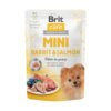 Brit Mini Fileter i Sauce Kanin & Laks 85 g