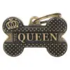 MyFamily Hundetegn Bronx Messing Kødben Queen