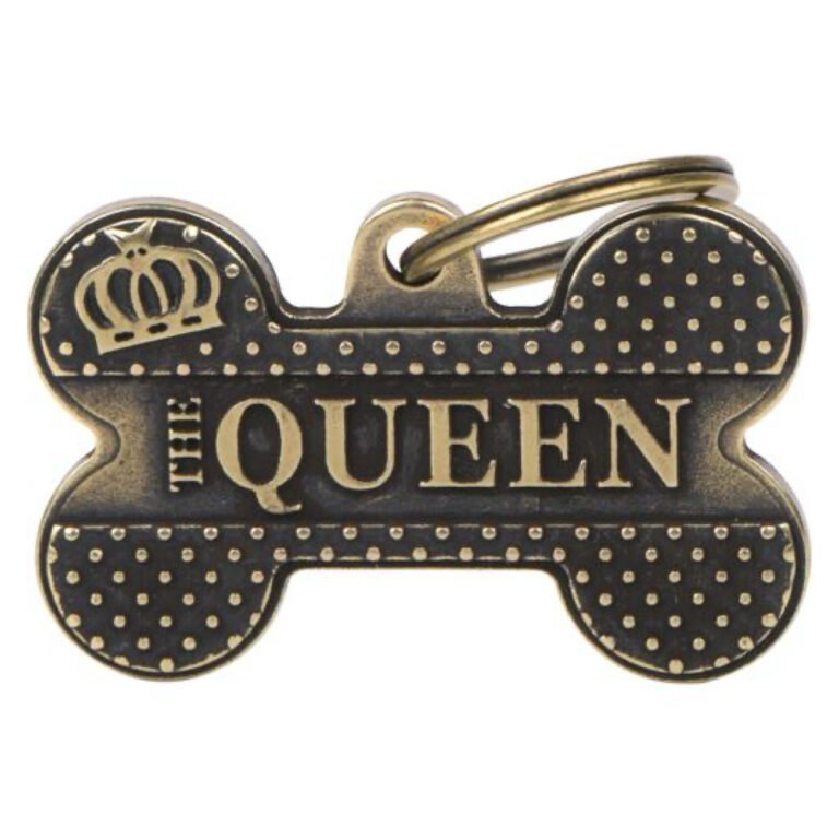 MyFamily Hundetegn Bronx Messing Kødben Queen